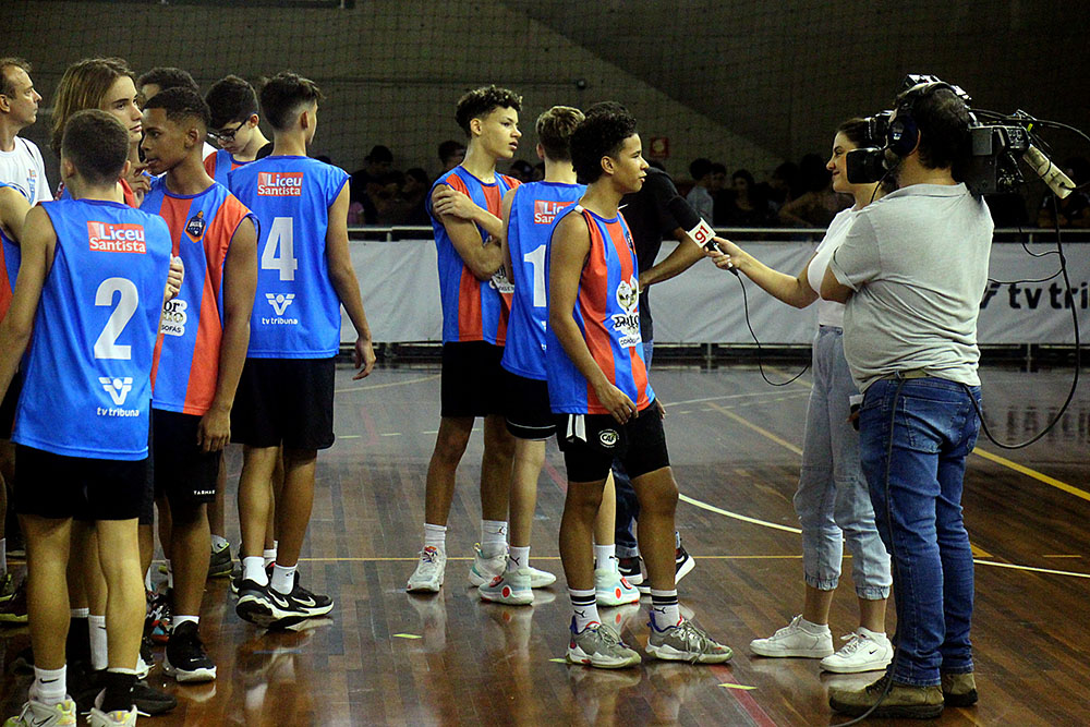 Jean Piaget se classifica e pega o Liceu Santista na próxima fase da 7ª  Copa TV Tribuna de Basquete, copa tv tribuna de basquetebol escolar