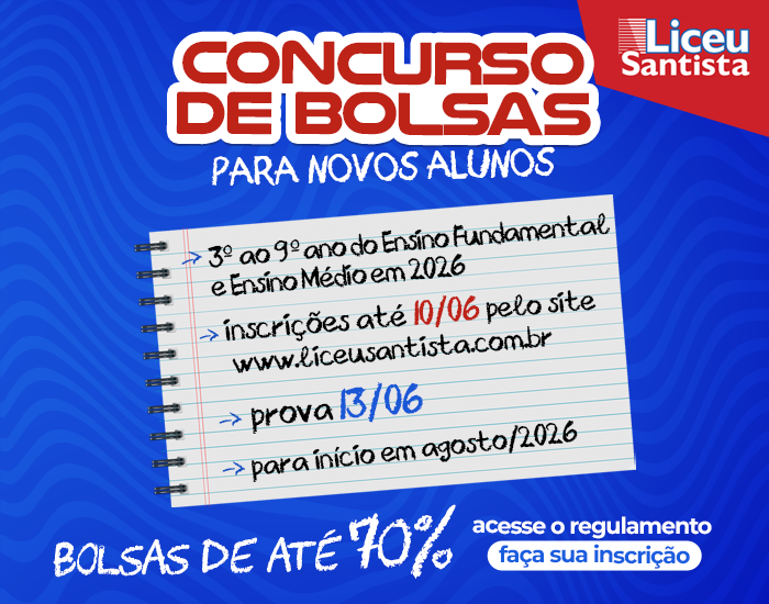 Liceu Santista Concurso Bolsa – Banner Mobile 2026